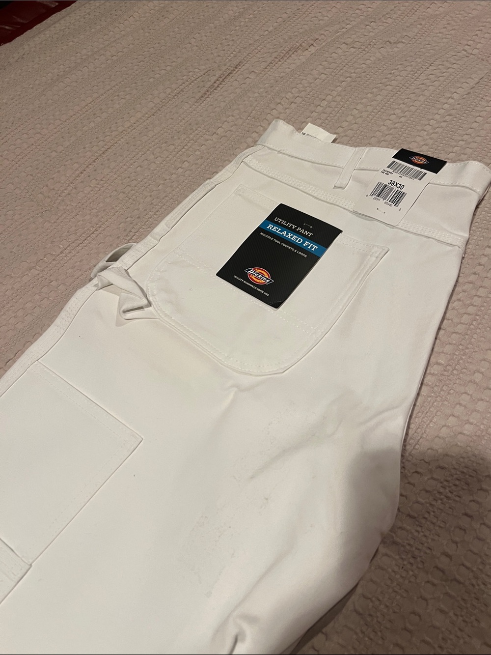 Dickies Men’s Relaxed Fit Painter Jeans — White